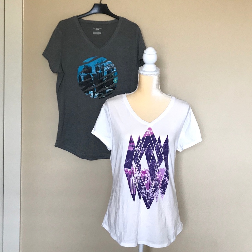 Lot of two Tek Gear Drytek Athletic Tops size L